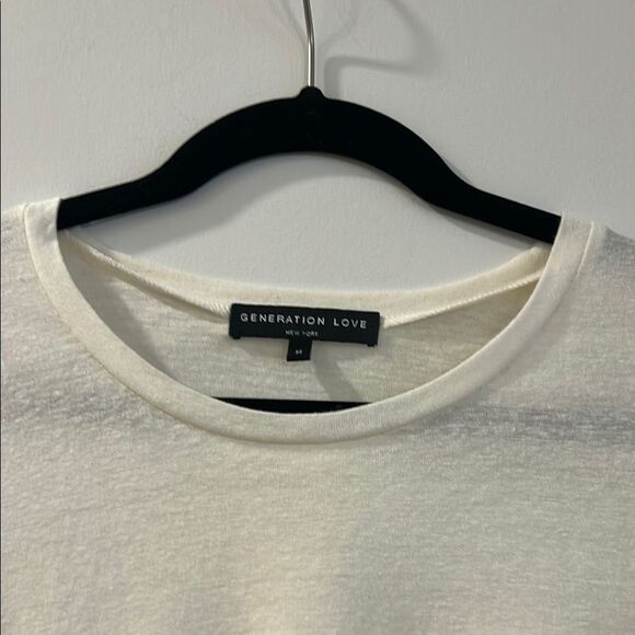 Generation Love Cream Puff Sleeve Blouse, Size Medium - Picture 2 of 10